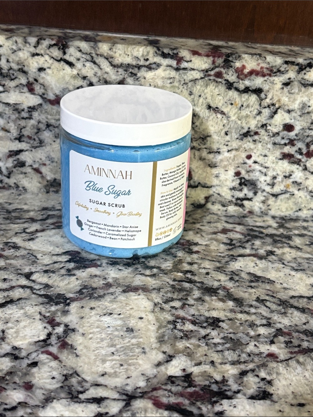 Aminnah Blue Sugar Sugar Scrub